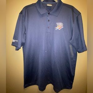 Nike dri-fit okc thunder polo shirt